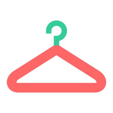 Askı. Web simgesi basit illüstrasyon