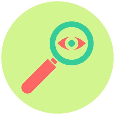 vizyon. Web simgesi basit illüstrasyon