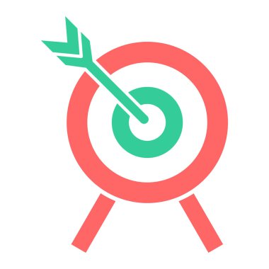 Hedef. Web simgesi basit illüstrasyon