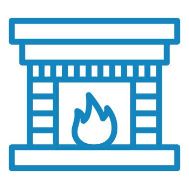 Yangın. Web simgesi basit illüstrasyon