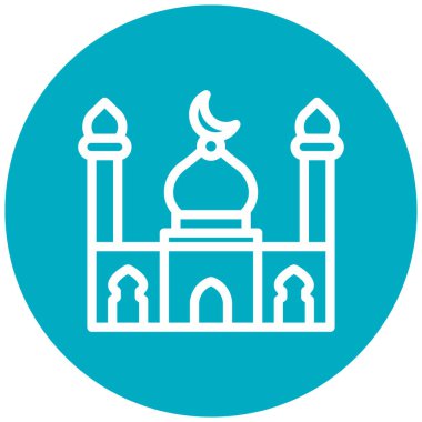 Cami. Web simgesi basit tasarım