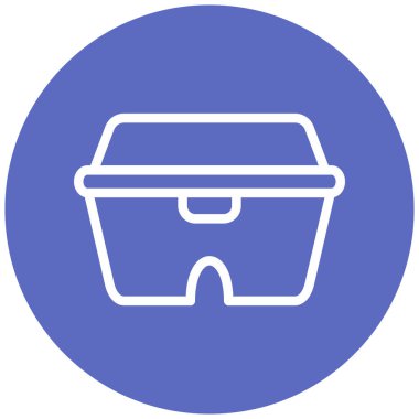 Kova. Web simgesi vektör illüstrasyonu