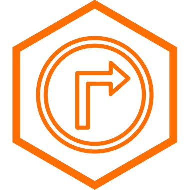 Yön ok simgesinin vektör illüstrasyonu