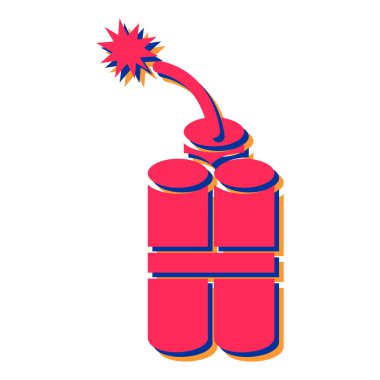 Bomba ikonu. Beyaz arkaplanda izole edilmiş web tasarımı için izometrik yangın söndürücü vektör simgeleri