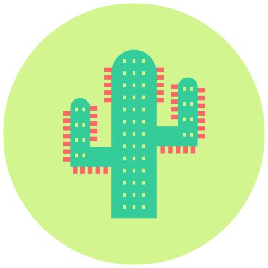 Kaktüs. Web simgesi basit tasarım