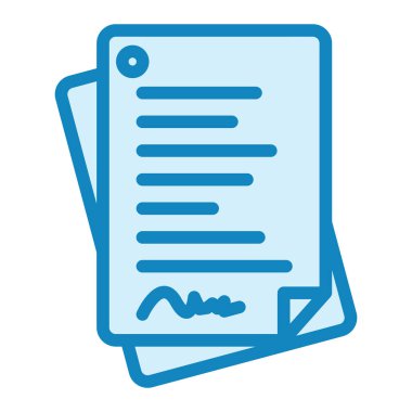 Belge. Web simgesi basit illüstrasyon