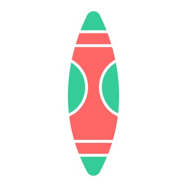 sörf tahtası simgesi vektör illüstrasyonu