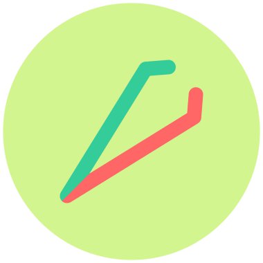 Cımbız simgesinin vektör çizimi