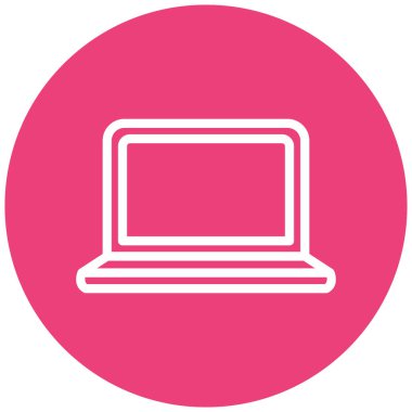 Bilgisayar. Web simgesi basit illüstrasyon