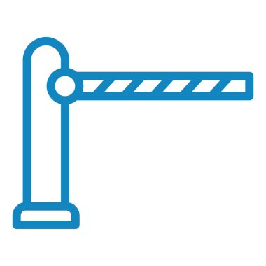 Bariyer. Web simgesi basit illüstrasyon