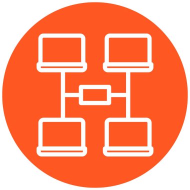 hiyerarşi. Web simgesi basit illüstrasyon