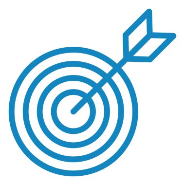 Hedef. Web simgesi basit illüstrasyon