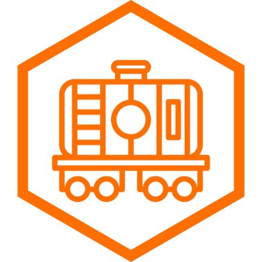 Petrol tankeri simgesinin vektör çizimi