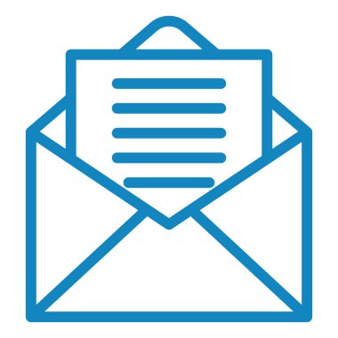 Mektup. Web simgesi basit illüstrasyon