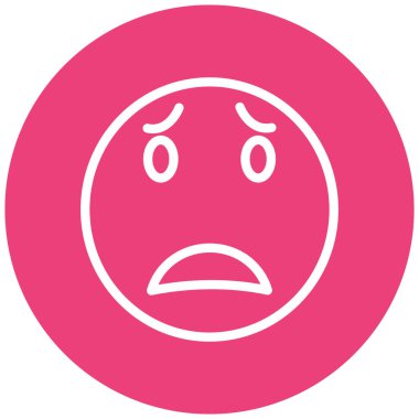 üzgün yüz ifadesi vektör simgesi