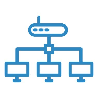 ağ paylaşımı. Basit resimleme