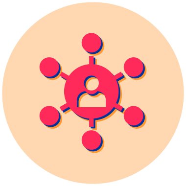 hiyerarşi. Web simgesi basit illüstrasyon