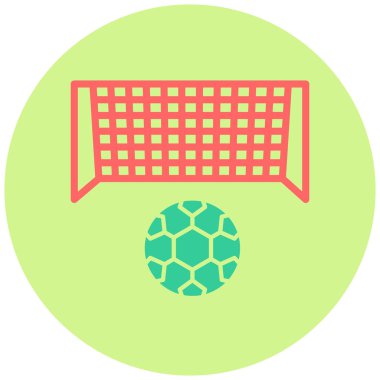 Penaltı. Web simgesi basit illüstrasyon