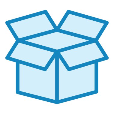 Kutu. Web simgesi basit tasarım