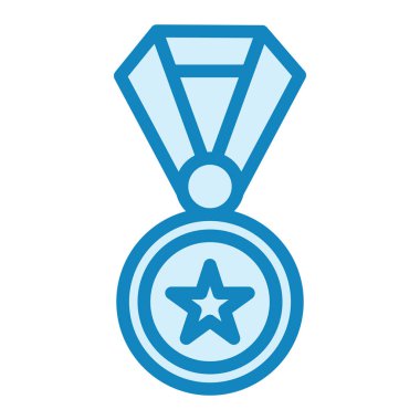 Madalya. Web simgesi basit illüstrasyon