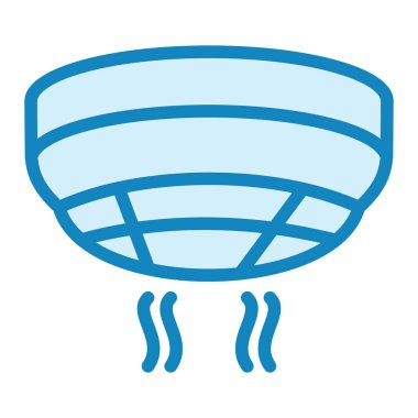 Duman dedektörünün vektör çizimi