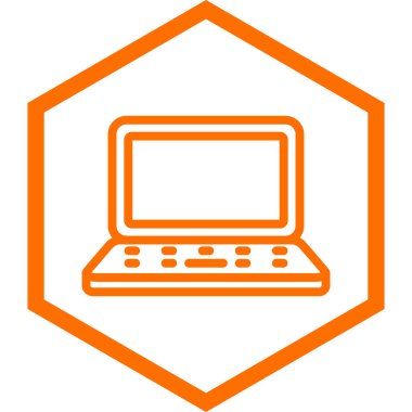 laptop vektör simgesi modern illüstrasyon