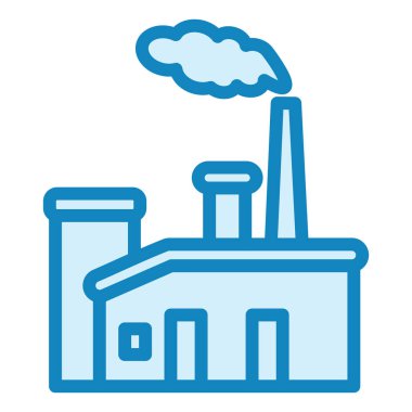 Fabrika simgesi vektör illüstrasyonu