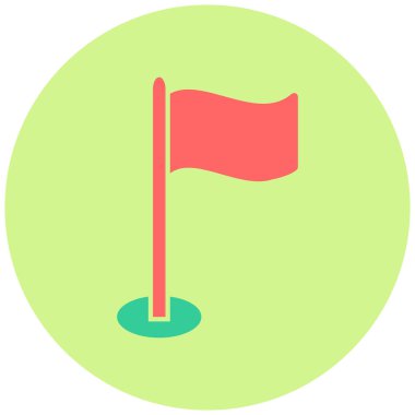 bayrak ikonu vektör illüstrasyonu 