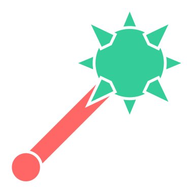 Sihirli değnek. Web simgesi basit illüstrasyon