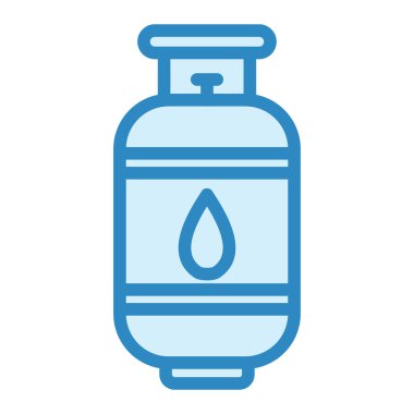 Gaz Silindiri simge vektörü. kamp sobası.