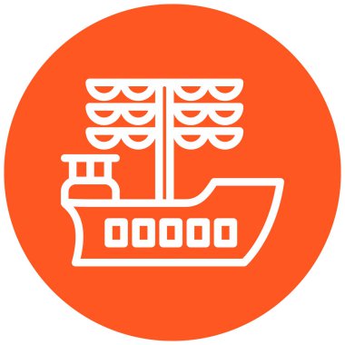 Yolcu gemisi. Basit resimleme