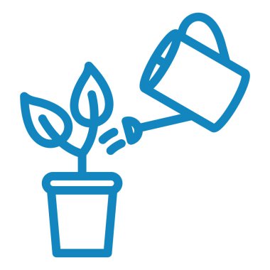 Teneke kutuda saksıda bitki var.