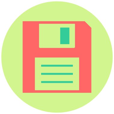 Disket disket. Basit resimleme