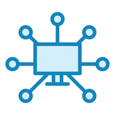 ağ bağlantısı. Basit resimleme