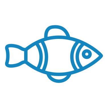 balık simgesi vektör illüstrasyonu