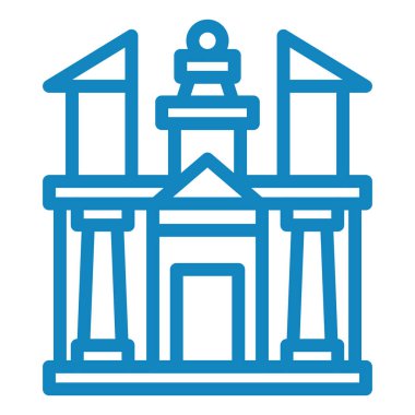 Bina. Web simgesi basit tasarım