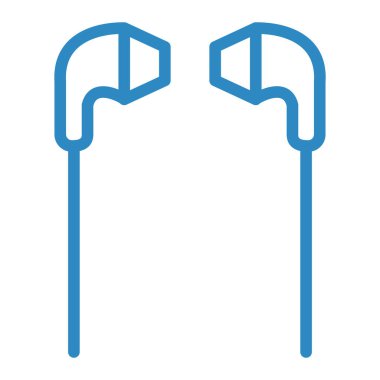 Kulaklık simgesinin vektör illüstrasyonu