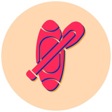 Sörf tahtası. Web simgesi basit illüstrasyon