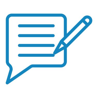 Sohbet mesajı vektör illüstrasyonu