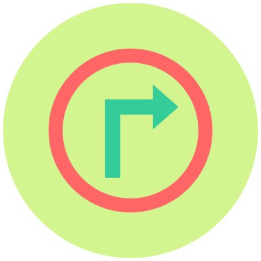 Yukarı Sağ simgesinin vektör illüstrasyonu