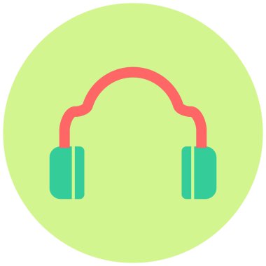 Kulaklık. Web simgesi basit tasarım