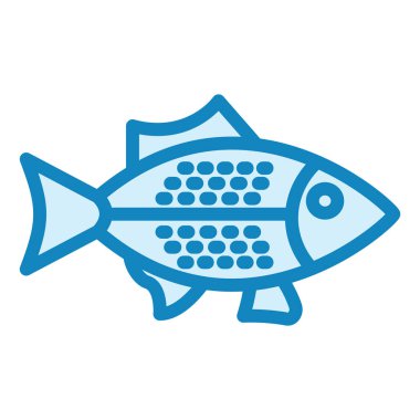 Sardalya modern ikon vektör illüstrasyonu 