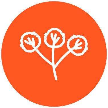 bitki modern ikon vektör illüstrasyonu