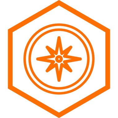 pusula simgesi modadan izole edilmiş arkaplan