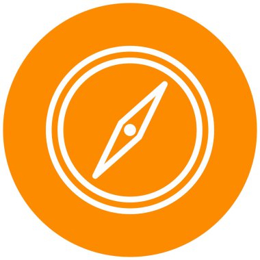 pusula simgesi modadan izole edilmiş arkaplan