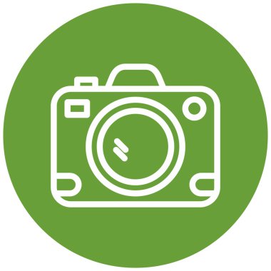 Kamera. Web simgesi basit illüstrasyon