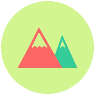 dağ simgesinin vektör illüstrasyonu