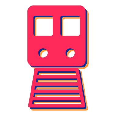 tren simgesi vektör illüstrasyonu