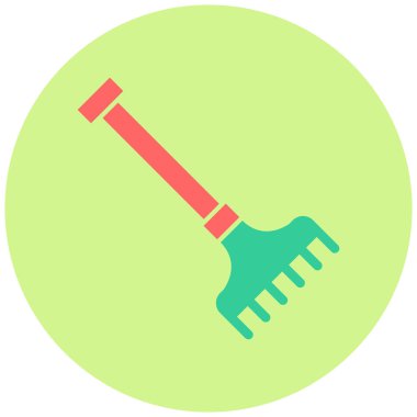 Tırmık simgesinin vektör çizimi