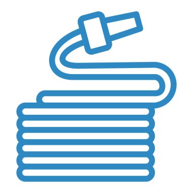 Bir havlu simgesinin vektör illüstrasyonu